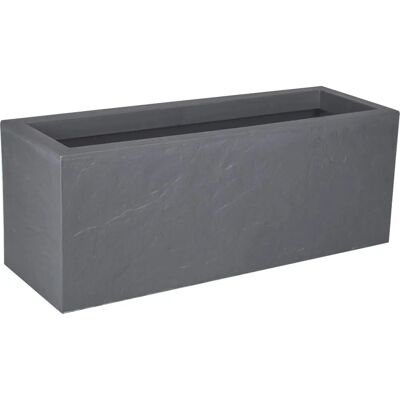 Pot de Fleurs Gris EDA - 57 L Rectangulaire Polypropylène - Décoration de Jardin - Publicité Pot de Fleurs Gris EDA - 57 L Rectangulaire Polypropylène - Décoration de Jardin - Publicité