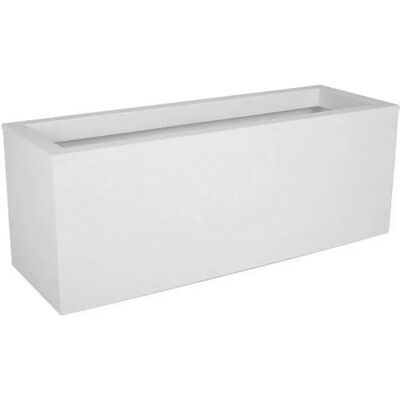 Vaso per piante EDA Bianco - 25L - Resistente ai raggi UV - 59x19,5x22,8cm Vaso per piante EDA Bianco - 25L - Resistente ai raggi UV - 59x19,5x22,8cm