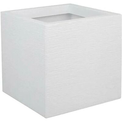 Vaso di Plastica Bianca EDA - 5cm - 21L - Resistente ai UV - Design Moderno Vaso di Plastica Bianca EDA - 5cm - 21L - Resistente ai UV - Design Moderno