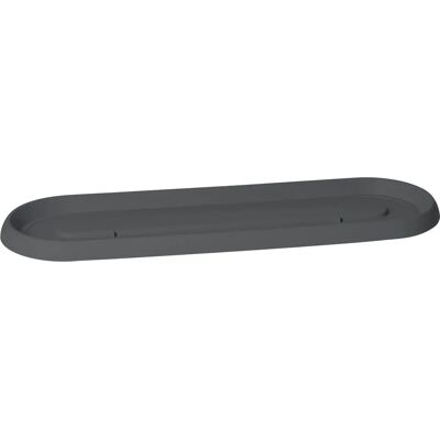EDA Plastique Cancun Soucoupe pour Plante - 69x22cm Gris EDA Plastique Cancun Soucoupe pour Plante - 69x22cm Gris