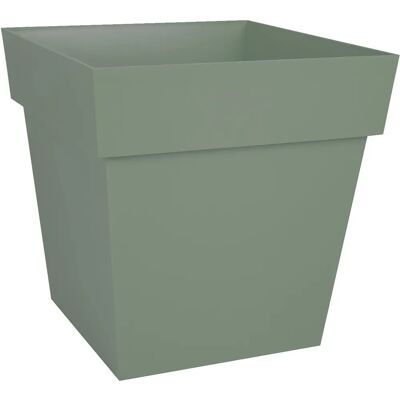 Vaso da fiori quadrato EDA - 39x39x39 cm - Verde Vaso da fiori quadrato EDA - 39x39x39 cm - Verde