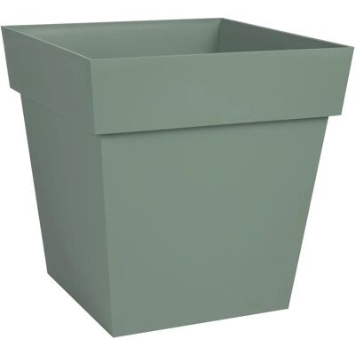 Vaso da Fiori Verde Toscana EDA Quadrato 32x32x32cm Vaso da Fiori Verde Toscana EDA Quadrato 32x32x32cm