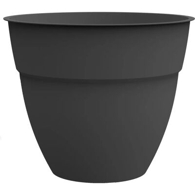 EDA - Osaka - Vaso da fiori in plastica - 40cm - Grigio Antracite - Moderno EDA - Osaka - Vaso da fiori in plastica - 40cm - Grigio Antracite - Moderno