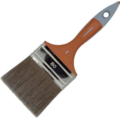 SAVY 4504080 Flacher Pinsel mit Naturborsten - Malerpinsel SAVY 4504080 Flacher Pinsel mit Naturborsten - Malerpinsel