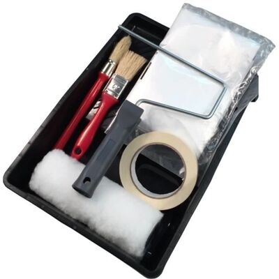 Set di vernice Savy - 7 pezzi - Rullo, pennelli, nastro Set di vernice Savy - 7 pezzi - Rullo, pennelli, nastro