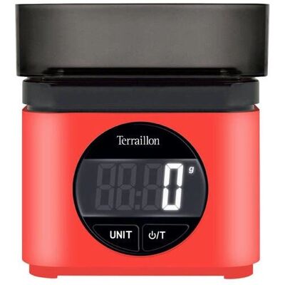 Terraillon BA22MYTHIC70SROUGE - Rosso - Bilancia da cucina elettronica Terraillon BA22MYTHIC70SROUGE - Rosso - Bilancia da cucina elettronica