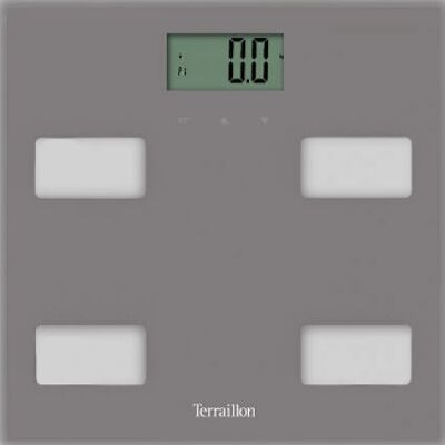 Terraillon Control Fit Quadergraue Elektronische Personenwaage - Impedanz Körpermesser Terraillon Control Fit Quadergraue Elektronische Personenwaage - Impedanz Körpermesser