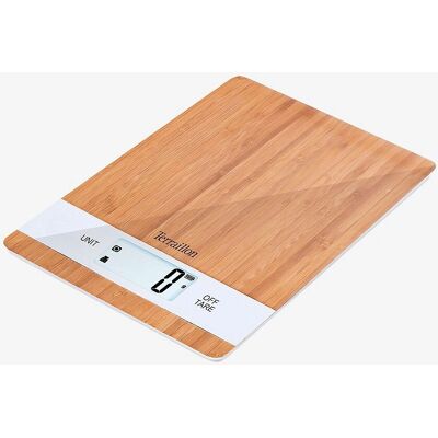 Terraillon Bamboo USB keittiövaaka - 5kg - Ympäristöystävällinen, Tarkka, Uudelleenladattava Terraillon Bamboo USB keittiövaaka - 5kg - Ympäristöystävällinen, Tarkka, Uudelleenladattava