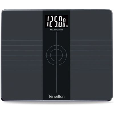 Terraillon - Every Body Square - Gris - Electronic - Scale - Publicité Terraillon - Every Body Square - Gris - Electronic - Scale - Publicité