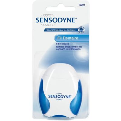 Sensodyne Zahnseide - Weiche Faser, Fluor, Minze - 50m Sensodyne Zahnseide - Weiche Faser, Fluor, Minze - 50m