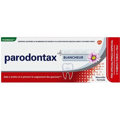 Parodontax Natürliche Weiße Zahnpasta - Whitening Zahnpasta (2x75ml) Parodontax Natürliche Weiße Zahnpasta - Whitening Zahnpasta (2x75ml)