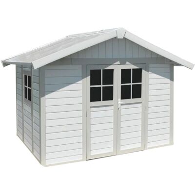Casetta da Giardino Grosfillex Deco 7,5 Bianco / Verde - Casa da Giardino Casetta da Giardino Grosfillex Deco 7,5 Bianco / Verde - Casa da Giardino