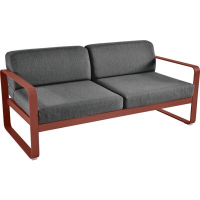 Fermob Bellevie Lounge-sofa 2-seter Oker - Utendørs Møbler Fermob Bellevie Lounge-sofa 2-seter Oker - Utendørs Møbler
