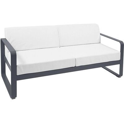 Fermob Bellevie 2-seters Sofa - Antrasitt & Hvit - Utemøbler Fermob Bellevie 2-seters Sofa - Antrasitt & Hvit - Utemøbler