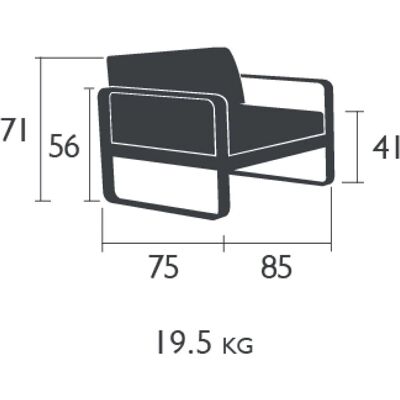 Fermob Bellevie Lounge Stol Utendørs - Lounge Stol Fermob Bellevie Lounge Stol Utendørs - Lounge Stol