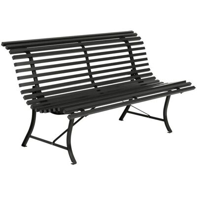 Fermob Louisiane Gartenbank - schwarz - 150 x 80 x 72 cm Fermob Louisiane Gartenbank - schwarz - 150 x 80 x 72 cm