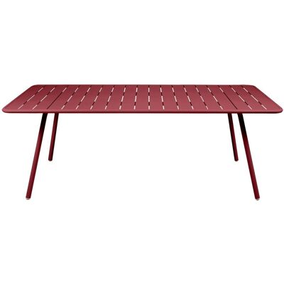 Tavolo rettangolare Fermob Luxembourg - Rosso - Alluminio - Designer Frédéric Sofia Tavolo rettangolare Fermob Luxembourg - Rosso - Alluminio - Designer Frédéric Sofia