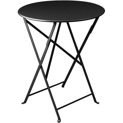 Fermob - Bistro Klapptisch Rund Ø 60 cm - Schwarz - Für Außen Fermob - Bistro Klapptisch Rund Ø 60 cm - Schwarz - Für Außen