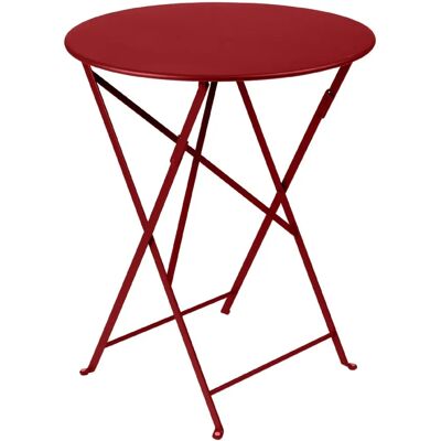 Fermob - Bistro Klapptisch Rund - rot - Ø 60 cm - Klapptisch Fermob - Bistro Klapptisch Rund - rot - Ø 60 cm - Klapptisch