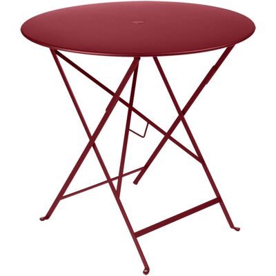 Fermob - Tavolo Bistro Rotondo - Rosso - Acciaio - Arredamento da Giardino Fermob - Tavolo Bistro Rotondo - Rosso - Acciaio - Arredamento da Giardino