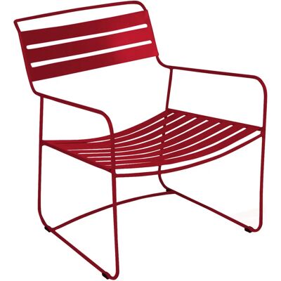 Fermob - Poltrona bassa Surprising - Rosso - Acciaio Fermob - Poltrona bassa Surprising - Rosso - Acciaio