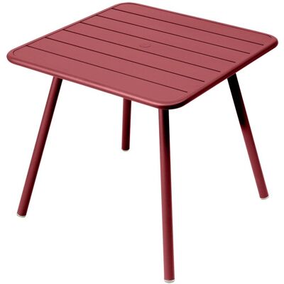 Fermob Luxembourg 80x80 Utendørsbord - Rød, 4 Ben Fermob Luxembourg 80x80 Utendørsbord - Rød, 4 Ben