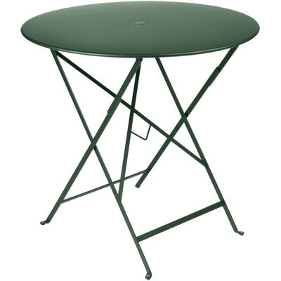 Fermob - Modello D77 - Verde Zederngrün - Tavolo rotondo pieghevole Fermob - Modello D77 - Verde Zederngrün - Tavolo rotondo pieghevole