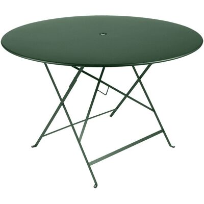 Fermob - Table pliante ronde Bistro - Vert - Acier - Ø 117cm - Publicité Fermob - Table pliante ronde Bistro - Vert - Acier - Ø 117cm - Publicité