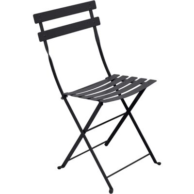 Fermob - Sedia Pieghevole Bistro - Antracite - Acciaio - Collezione Classica - Sedia Fermob - Sedia Pieghevole Bistro - Antracite - Acciaio - Collezione Classica - Sedia