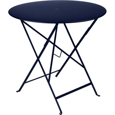 Fermob - Rund Bistro Bord - Blå - Stahl - 77cm Ø Fermob - Rund Bistro Bord - Blå - Stahl - 77cm Ø