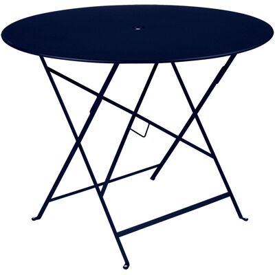 Fermob - Table pliante Bistro D96 Ronde - Bleu - Ø 96 cm - Mobilier d'extérieur - Publicité Fermob - Table pliante Bistro D96 Ronde - Bleu - Ø 96 cm - Mobilier d'extérieur - Publicité