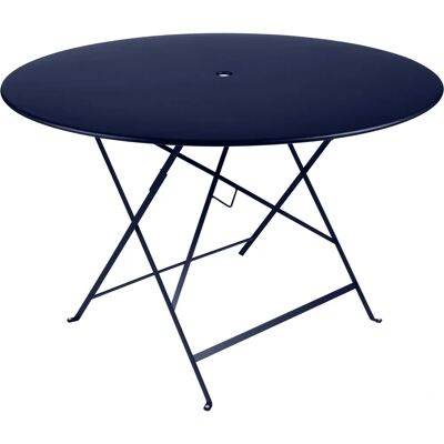 Fermob - Table ronde pliante Bistro - Bleu - Acier - Publicité Fermob - Table ronde pliante Bistro - Bleu - Acier - Publicité