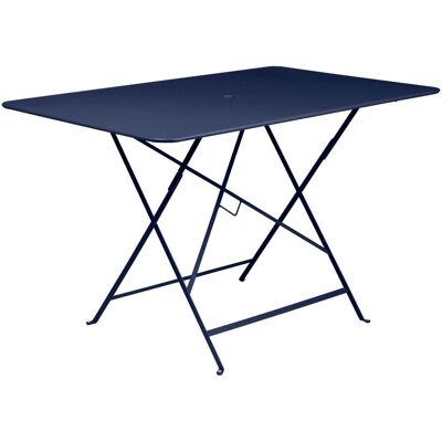 Fermob - Table pliante Bistro rectangulaire - Bleu abyssal - Publicité Fermob - Table pliante Bistro rectangulaire - Bleu abyssal - Publicité