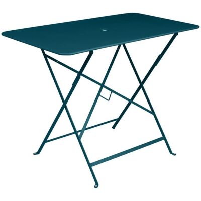 Fermob - Rektangulært Bistro Bord - Blå - Stål - 97 x 57 cm Fermob - Rektangulært Bistro Bord - Blå - Stål - 97 x 57 cm