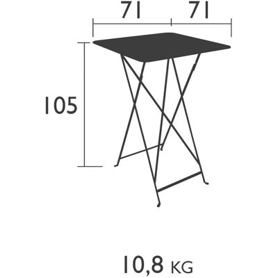 Fermob Bistro Standbord 71x71cm Isbre Mint Fermob Bistro Standbord 71x71cm Isbre Mint