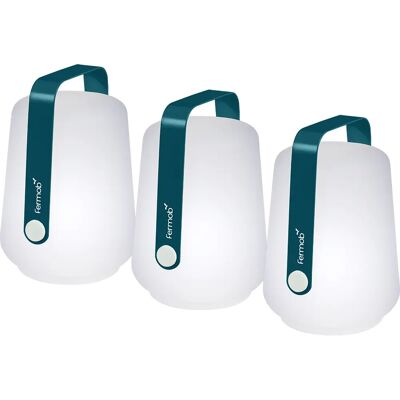 Fermob - Lot de 3 lampes LED d'extérieur compactes - Bleu - Publicité Fermob - Lot de 3 lampes LED d'extérieur compactes - Bleu - Publicité