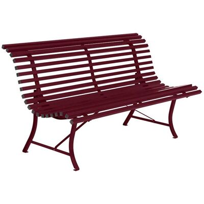 Fermob Louisiane Gartenbank - rot - 150 x 80 x 72 cm - Gartenbank Fermob Louisiane Gartenbank - rot - 150 x 80 x 72 cm - Gartenbank