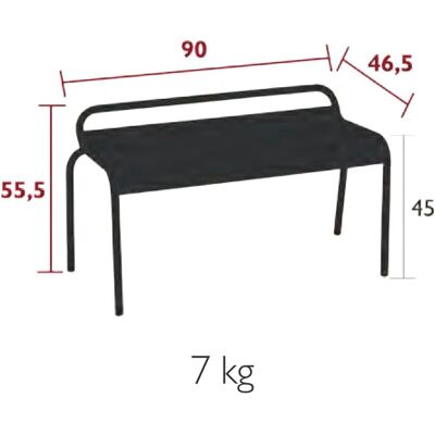 Fermob Luxembourg Hagenbänk - Værbestandig Kompakt Design Fermob Luxembourg Hagenbänk - Værbestandig Kompakt Design
