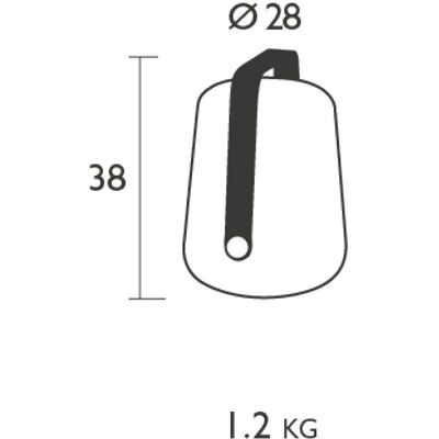 Fermob Balad Outdoor Akku-LED-Lampe - Grau Fermob Balad Outdoor Akku-LED-Lampe - Grau