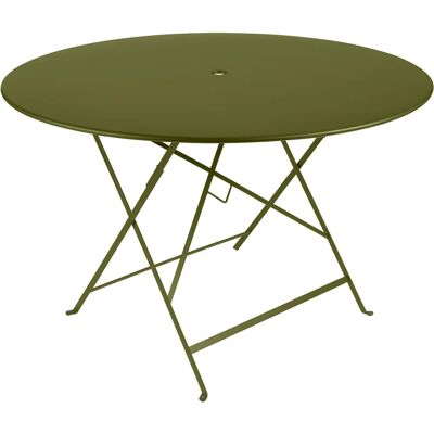 Fermob - Table pliante ronde Bistro - Vert - Ø 117 cm - Publicité Fermob - Table pliante ronde Bistro - Vert - Ø 117 cm - Publicité