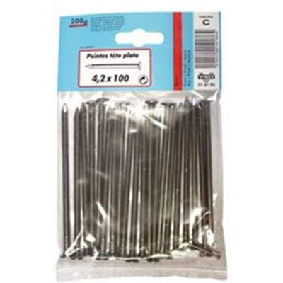 Clous à tête plate VYNEX 4.9x110 mm - Acier, Paquet de 200 Clous à tête plate VYNEX 4.9x110 mm - Acier, Paquet de 200