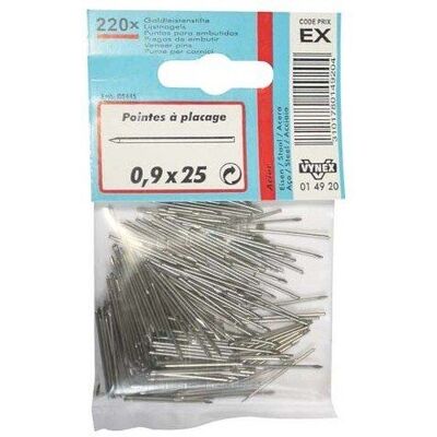 Clous Vynex - 0,9x25mm - Pack de 220 - Clous sans tête invisibles - pour encadrements Clous Vynex - 0,9x25mm - Pack de 220 - Clous sans tête invisibles - pour encadrements