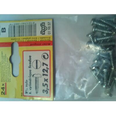 Vynex Gezinkte Schroef - Dun Metaal - 3.5x12.7mm - Schroef Vynex Gezinkte Schroef - Dun Metaal - 3.5x12.7mm - Schroef