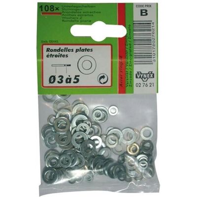 VYNEX Rondella Piatta Stretta - 25 Pezzi VYNEX Rondella Piatta Stretta - 25 Pezzi