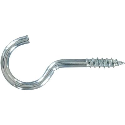 Crochet en acier zingué Vynex - 3,5x20mm - Lot de 9 Crochet en acier zingué Vynex - 3,5x20mm - Lot de 9