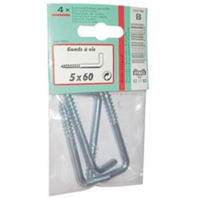 Zink Schroef Scharnier VYNEX - 4x50mm, 7 stuks - Voor hout en ondersteuning Zink Schroef Scharnier VYNEX - 4x50mm, 7 stuks - Voor hout en ondersteuning