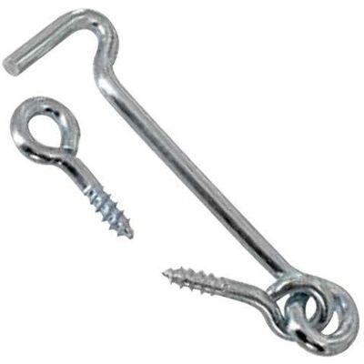 Ganci di sostegno VYNEX - Acciaio zincato - 5x100mm - Confezione da 2 Ganci di sostegno VYNEX - Acciaio zincato - 5x100mm - Confezione da 2