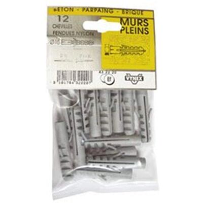 Cheville fendue en nylon Vynex - 8x40 mm Cheville fendue en nylon Vynex - 8x40 mm