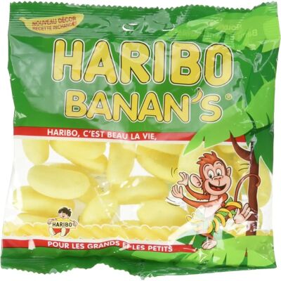 Haribo Sac de Bonbons à la Banane 120g - Bonbons - Publicité Haribo Sac de Bonbons à la Banane 120g - Bonbons - Publicité