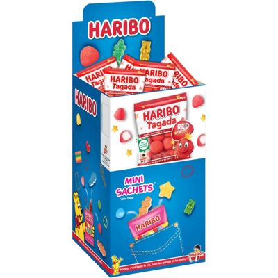 Bonbons Fraise Haribo - Sachets de 30g - Lot de 30 - Publicité Bonbons Fraise Haribo - Sachets de 30g - Lot de 30 - Publicité